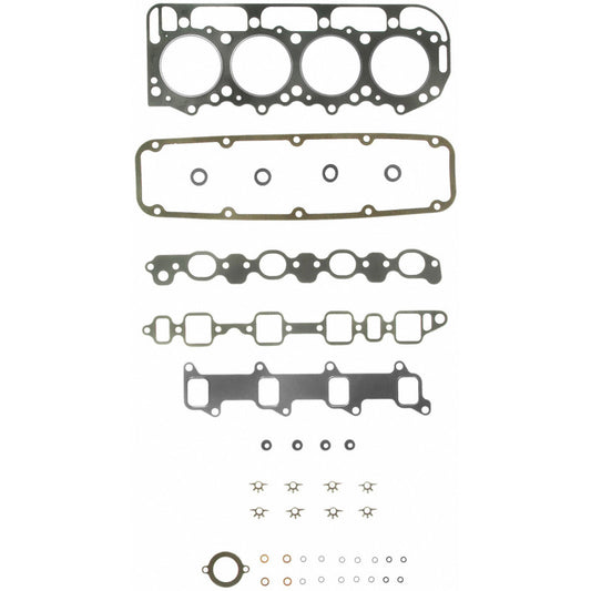Fel-Pro HS 8447 B engine cylinder head gasket set showing multiple gaskets and sealing components for automotive repair.