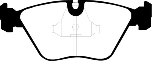 EBC Greenstuff front brake pads for Audi 200 2.2 Turbo 1989-1991, performance ATE brake pads with green friction material.