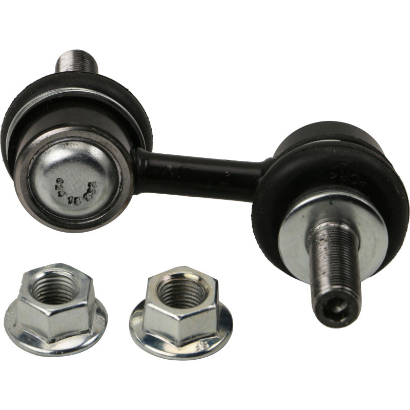 Moog Subaru Legacy 2010-2014 front sway bar endlinks, stabilizer bar link kit with metal components and rubber bushings.