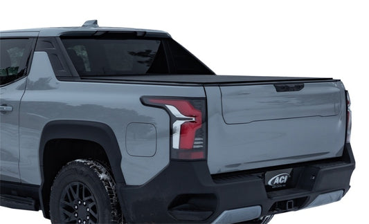 Access 2024 GM Silverado/Sierra EV folding bed cover in urethane carbon fiber finish, designed for 5ft 11in truck beds.