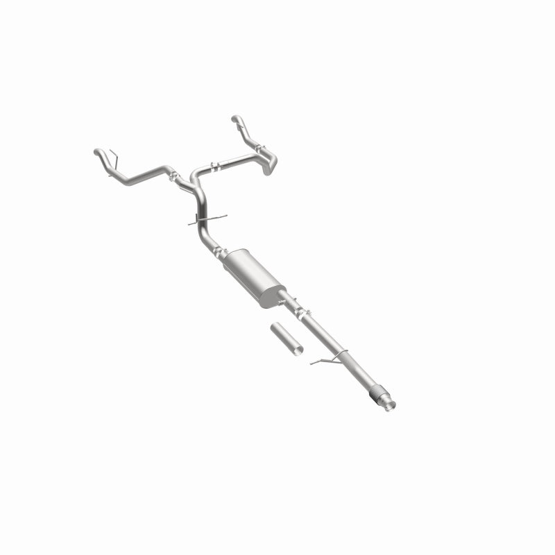 Magnaflow catback exhaust kit for Chevrolet Silverado 1500 5.3L, direct-fit replacement exhaust system, shown installed.
