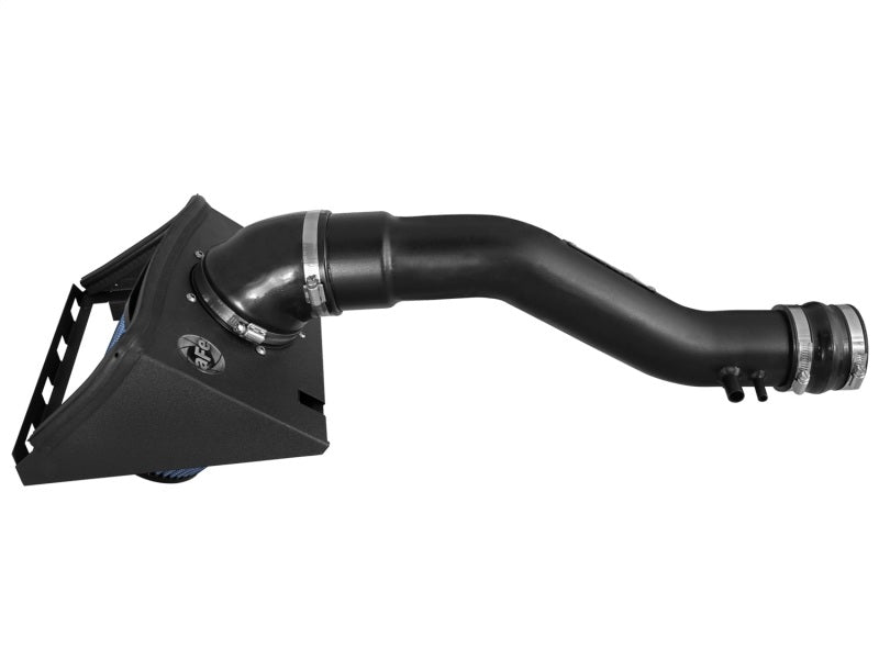 aFe MagnumFORCE Stage-2 PRO 5R cold air intake system installed in a 2011-2014 Ford F-150 V6 3.7L engine bay