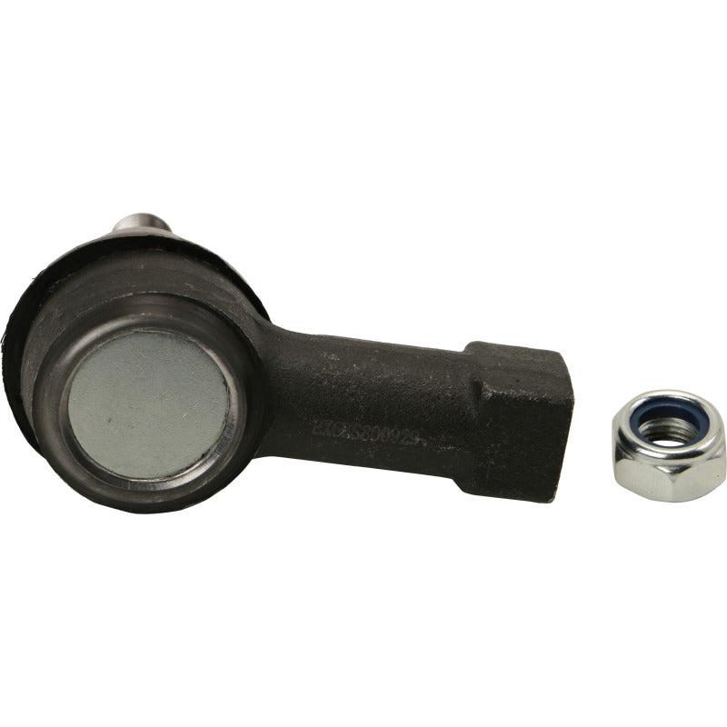 Moog Chevrolet Sonic front outer tie rod end, automotive part for steering and suspension, shown in the image.