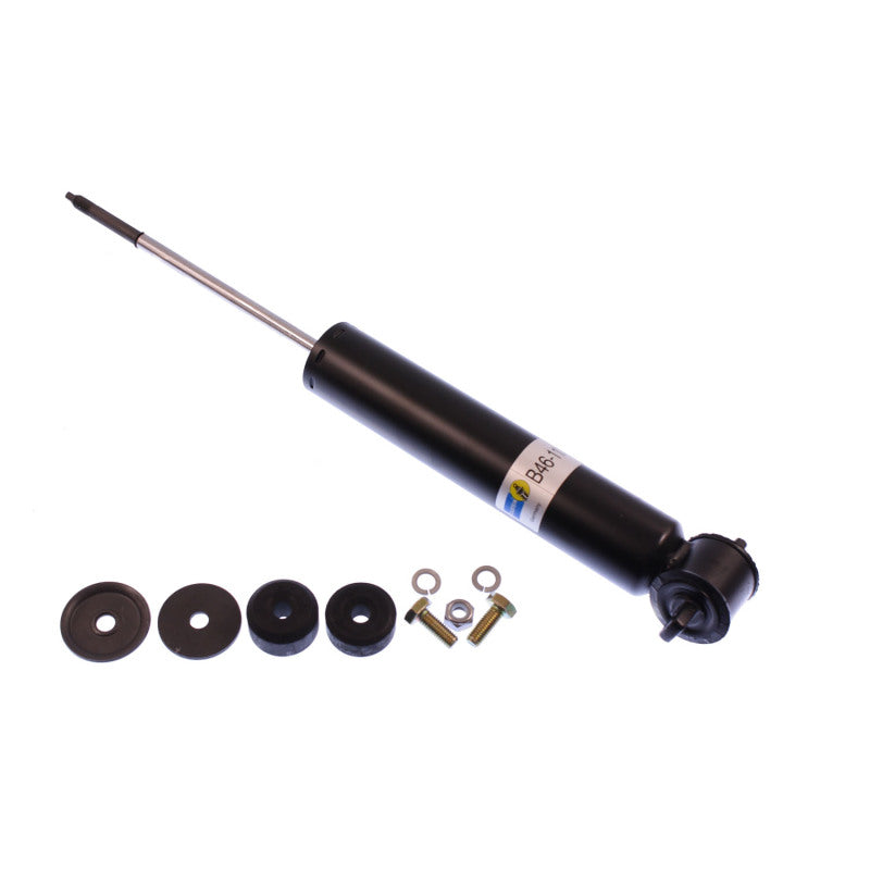 Bilstein B4 rear 46mm monotube shock absorber for 1981 Mercedes-Benz 300SD, showing the shock unit with mounting components.
