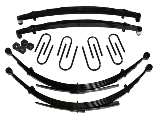 Skyjacker 8-inch lift kit installed on a 73-87 1/2 ton Chevrolet Suburban, showing the lifted suspension and vehicle stance