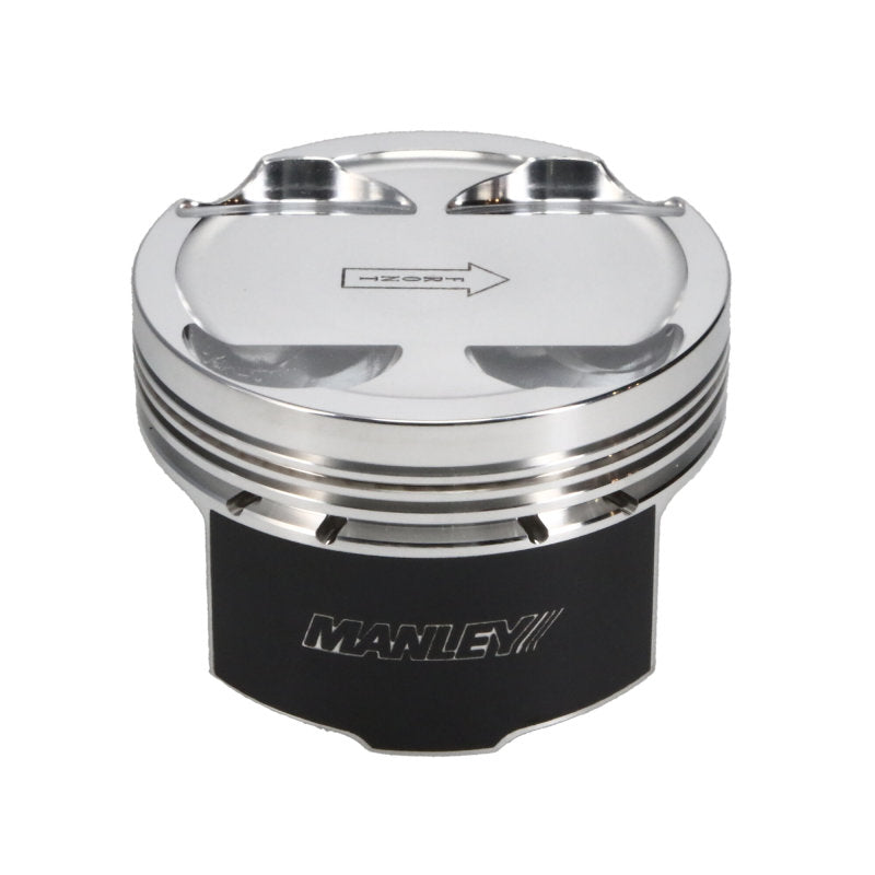 Manley Performance forged piston set for 86mm bore Toyota Supra 2JZ-GTE turbo engine, includes pistons and rings, 6-cylinder.