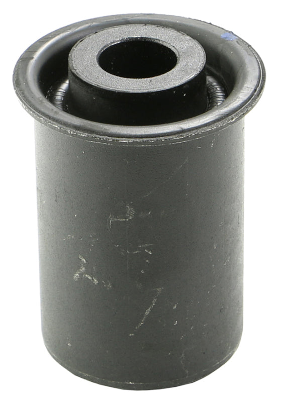 Moog 11-13 Ram 2500 rear forward leaf spring bushing installed on truck suspension for improved ride and stability