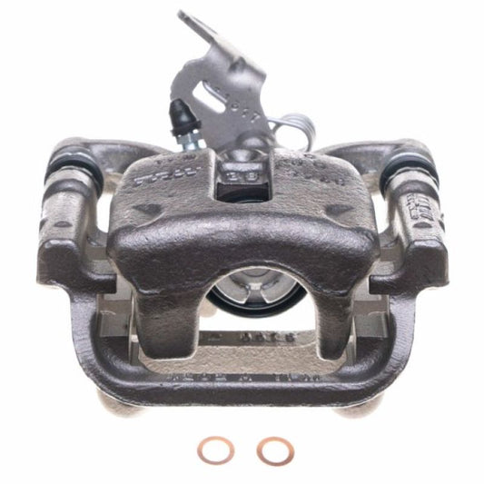 PowerStop rear right OEM brake caliper with bracket for 2015-2018 Volkswagen Golf, automotive brake component.