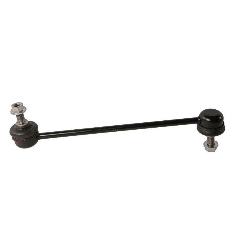 Moog front sway bar endlink for Jeep Cherokee 2014-2023, showing the durable metal component with rubber bushings.