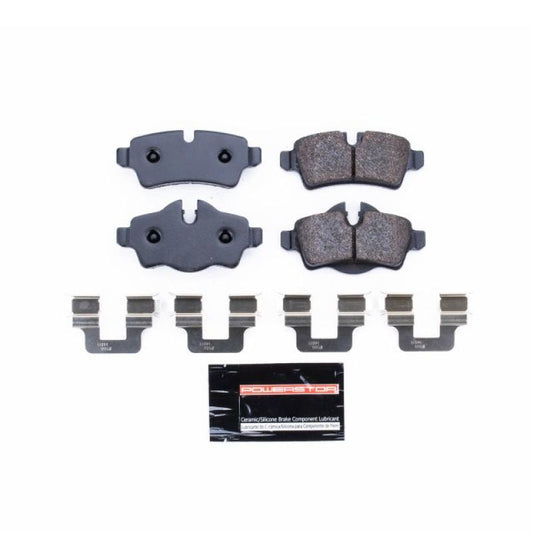 PowerStop rear track day brake pads for Mini Cooper 2007-2015, racing brake pads for high-performance braking.