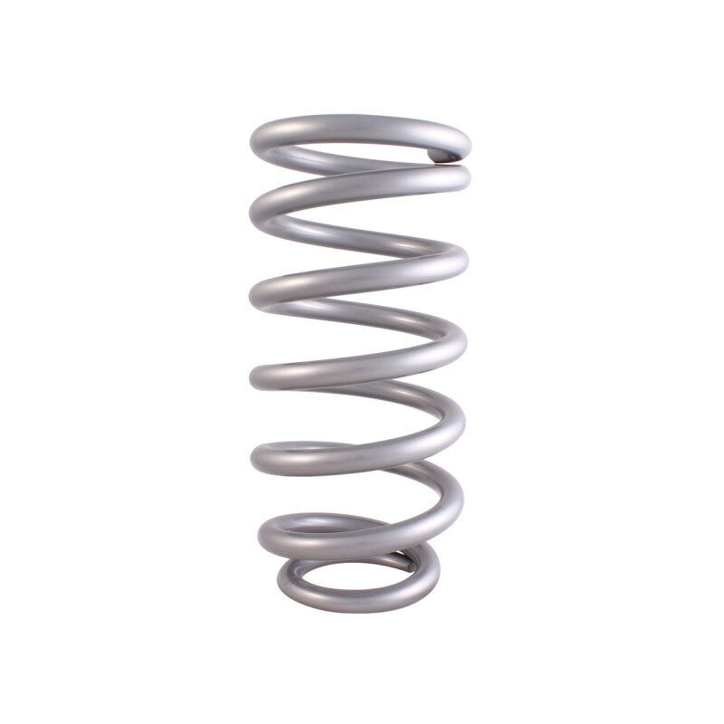 QA1 2-1/2in ID Tapered High Travel Spring - 8in Length x 600lbs/in - Silver Powder Coated