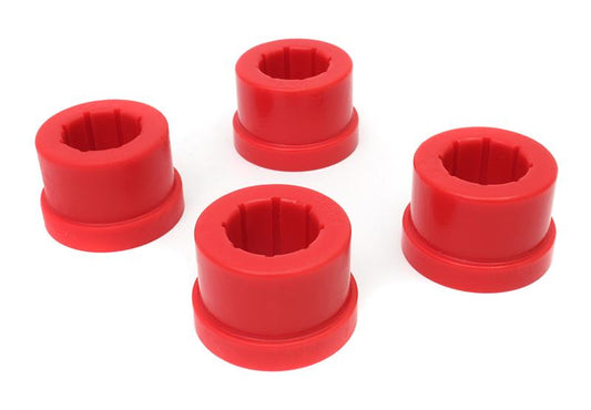 Perrin Performance front control arm bushing upgrade kit for Subaru WRX, LGT, OBXT, and Forester models, showing bushings and tools.