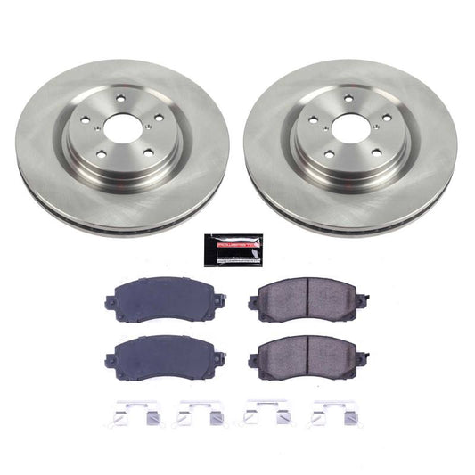 PowerStop OE brake kit for 2019-2021 Subaru Forester, front autospecialty brake components with rotors and pads.