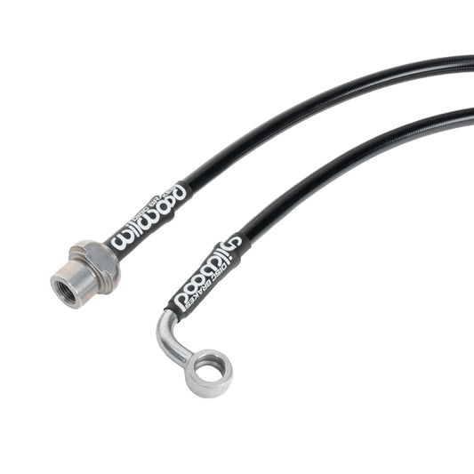Wilwood front brake line kit for Toyota Tacoma 2005-2015, flexible brake line set with fittings and hoses for vehicle brake system.
