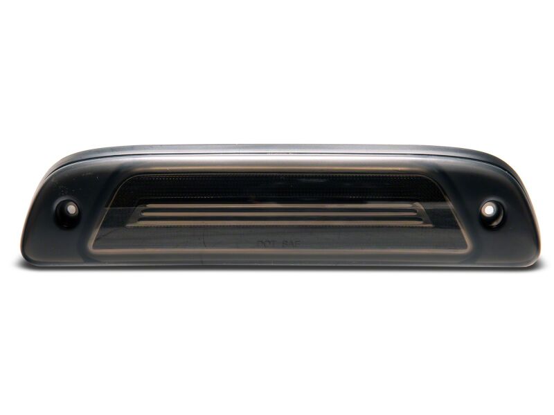 Raxiom smoked LED third brake light for Toyota Tacoma 2005-2015, featuring axial series design and clear lens.