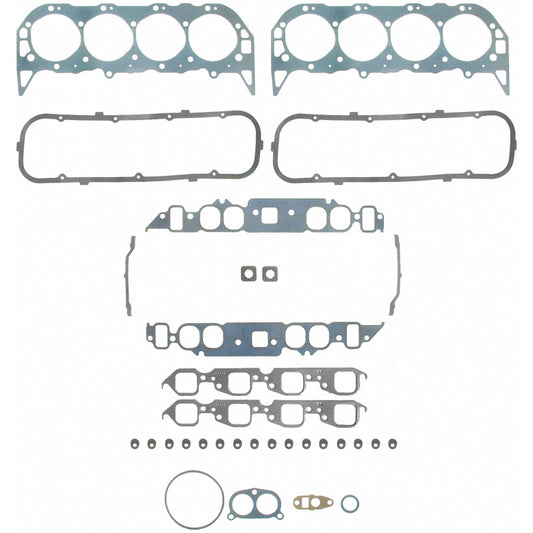 Fel-Pro HS 8180 PT-6 PermaTorque engine cylinder head gasket set showing multiple gaskets and sealing surfaces.