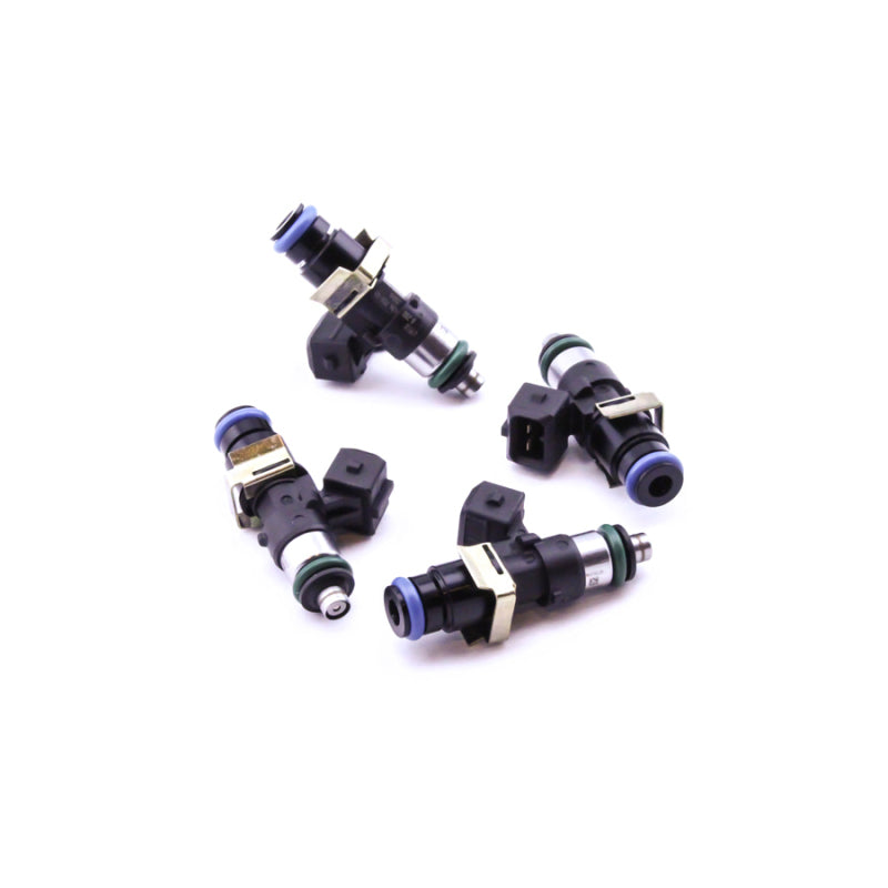 DeatschWerks Bosch EV14 fuel injector set for 09-14 Hyundai Genesis Coupe 2.0T, 4 injectors with black and silver design