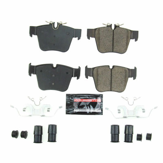 PowerStop Z23 Evolution Sport rear brake pads for 2017-2018 Mercedes-Benz C43 AMG with hardware, performance brake pad replacement