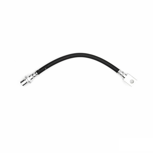 DFC Chevrolet Camaro rear brake hose from the brake line kit, showing a close-up of the flexible metal and rubber brake line.