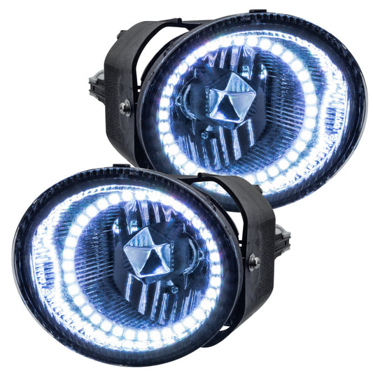 Oracle Nissan Frontier fog lights with white SMD LEDs, designed for 01-02 models, showing four compact LED fog light units.