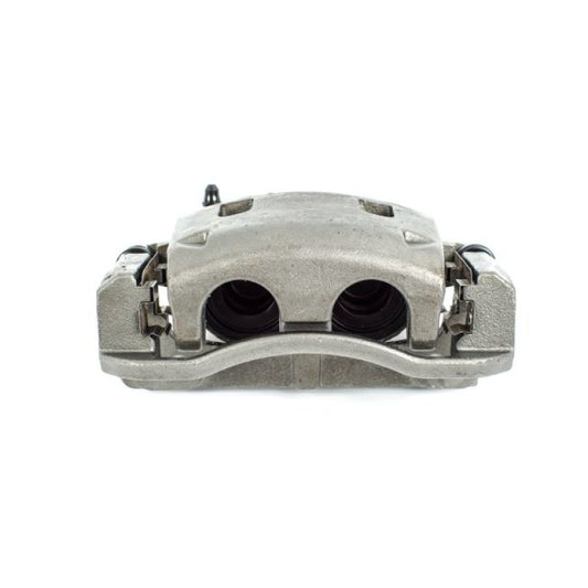 PowerStop OE front left brake caliper with bracket for Infiniti QX56 2004-2006, automotive brake component.