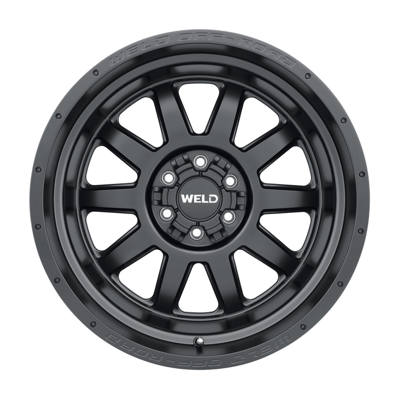 Weld Stealth 20x10 forged wheel in satin black with 6x135 bolt pattern, 4.76 BS, and 106.1 HB, designed for performance vehicles.