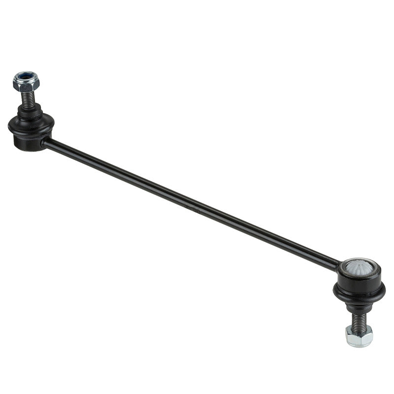Moog Mini Cooper front sway bar endlinks kit for 2002-2015 models, showing the sturdy metal links with rubber bushings.