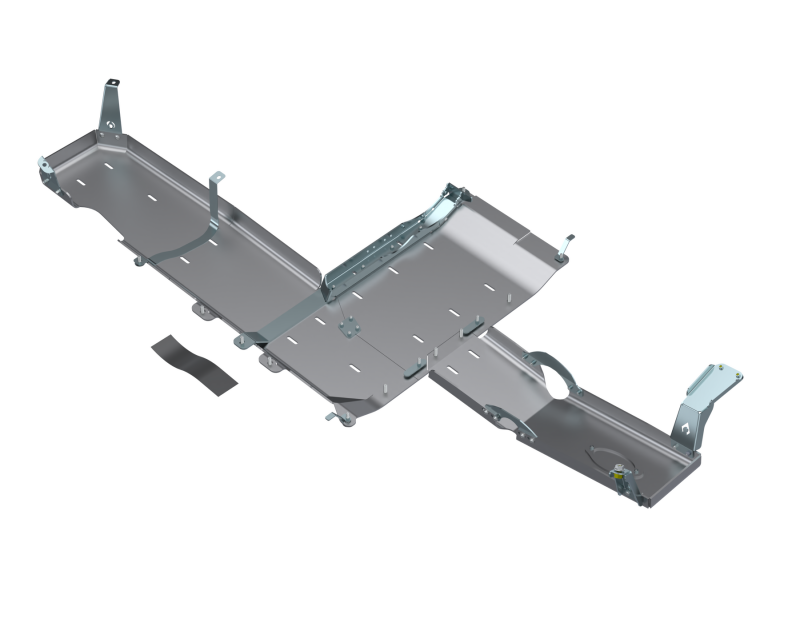 Artec Industries Jeep Wrangler JL Sahara full bellypan skid plate with oil door, 4-door 3.6L aluminum undercarriage protection