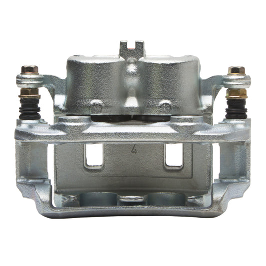 Nissan Frontier DFC 00-04 front OE brake caliper in silver zinc coating for enhanced braking performance.