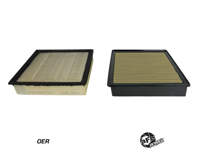 aFe Magnum FLOW Pro GUARD 7 OE replacement air filter for 2020-2021 Ford diesel trucks V8 6.7L engine, drop-in engine air filter