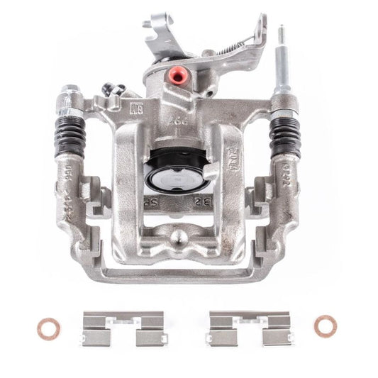 PowerStop rear left OE brake caliper with bracket for 2016-2017 Buick Cascada, showing the caliper's design and mounting hardware.