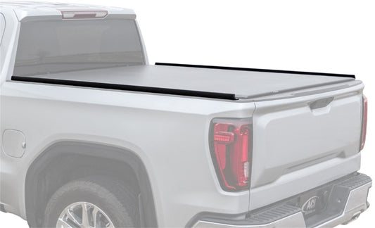Access ADARAC 09-26 Ram 1500/19-24 Ram 1500 Classic black bed rails for 5ft 7in bed, without RamBox, shown installed on truck bed.