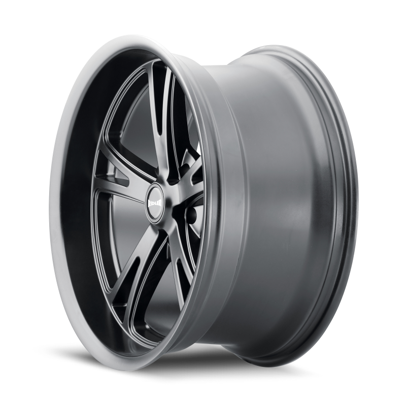 Ridler 606 cast matte black wheel, 20x9 size, 5x115 bolt pattern, 18mm offset, 72.62mm hub for vehicles.