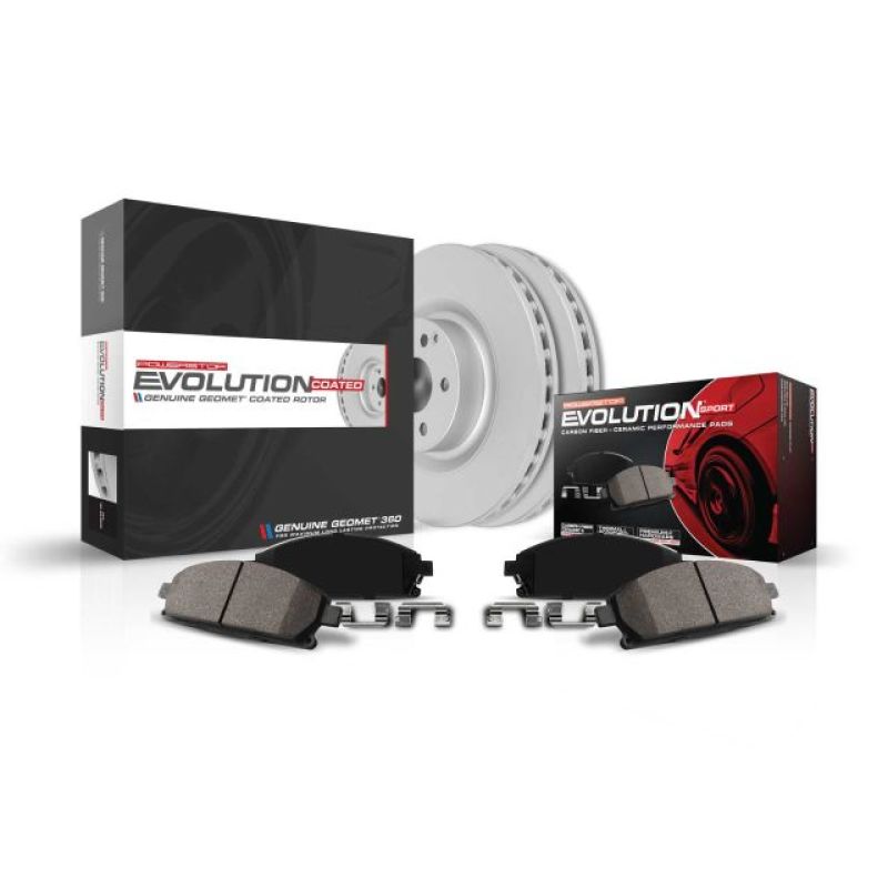 PowerStop Z23 Evolution Sport coated brake kit for front Mercedes-Benz ML55 AMG, performance brake system with rotors and pads