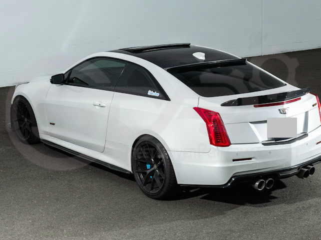 2013-2018 Cadillac ATS ATS-V Coupe | Carbon Fiber Rear Roof Top Window Spoiler Wing