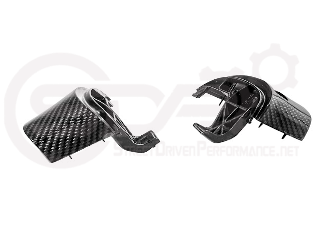 2005-2013 CHEVROLET CORVETTE C6 | SDP PERFORMANCE CARBON FIBER STEERING WHEEL BUTTON COVER REPLACEMENT PAIR