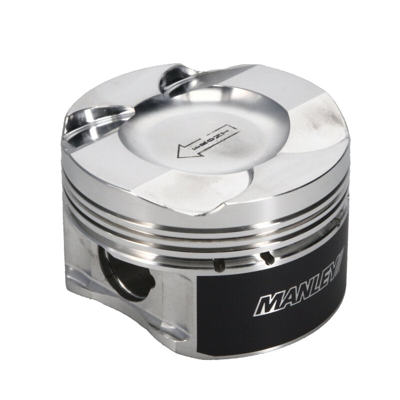 Manley Performance BMW N55/S55 37cc Platinum Series forged dish piston for high-performance engine applications.