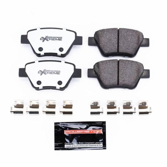 PowerStop Z26 Extreme Street brake pads for Audi A3 2010-2013 rear, performance brake pads with hardware included