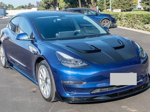 2017-UP TESLA MODEL 3 TRACK FRONT LIP SPLITTER GROUND EFFECTS