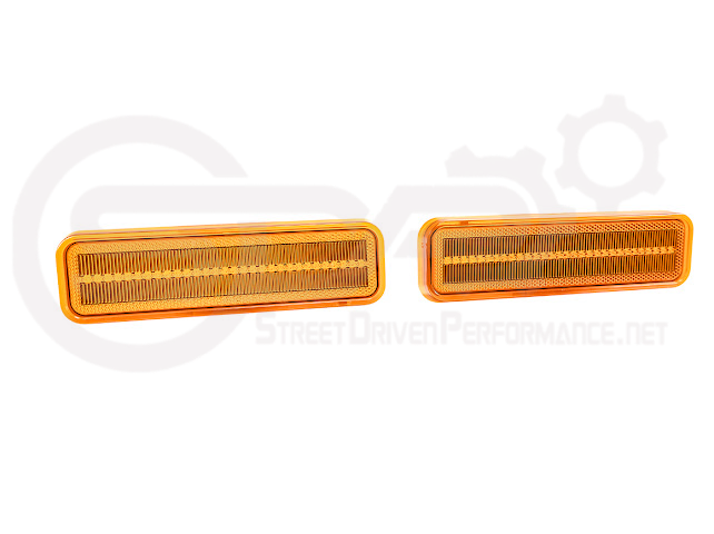 1972-1974 Dodge Charger | Front Side Marker Lens Amber Light LED Pair (Clear / Amber / Smoke)