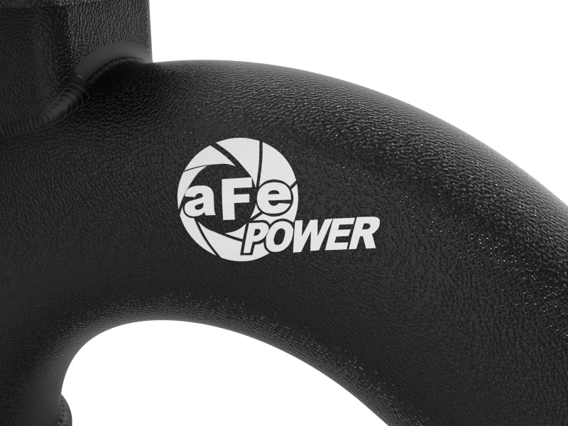 aFe BladeRunner aluminum hot and cold charge pipe kit in black for 2018-2022 Kia Stinger V6 3.3L intercooler system