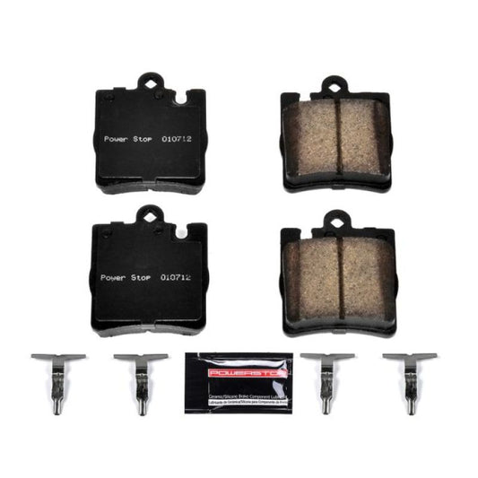 PowerStop Z23 Evolution rear brake pads for Mercedes-Benz C230, performance brake pads with hardware included.