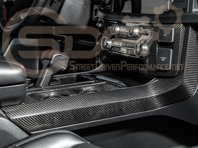 2021-UP FORD F-150 | FACTORY STYLE CARBON FIBER CENTER CONSOLE SIDE PANELS TRIM COVER PAIR