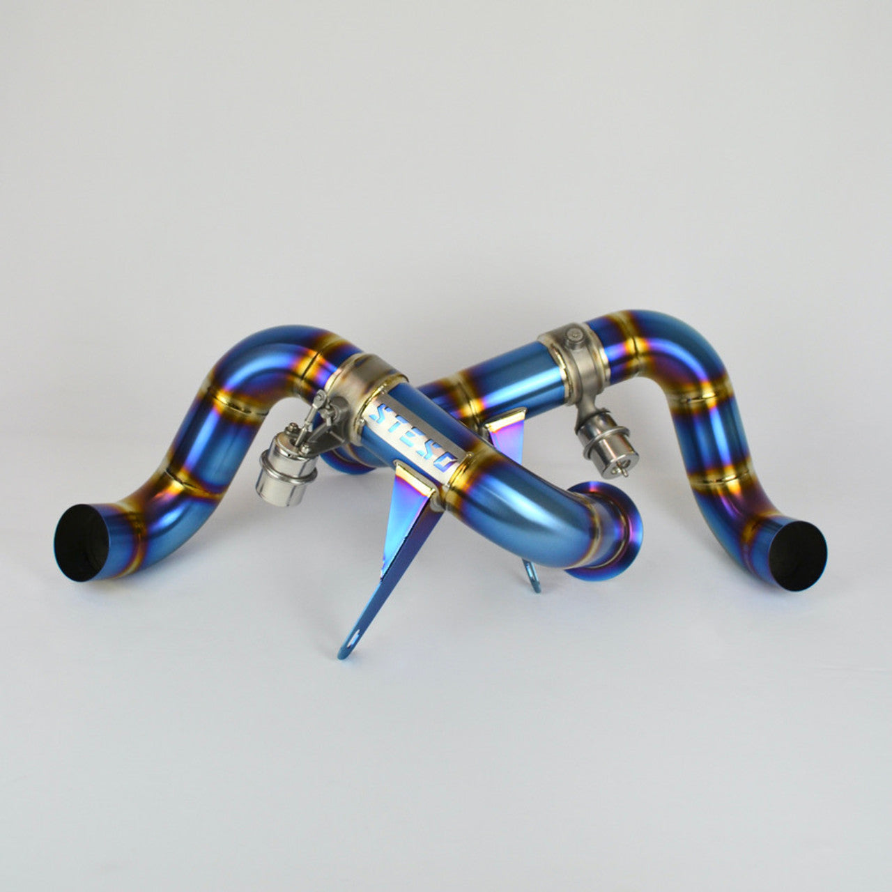 STESO Performance - Audi R8 Gen2 Facelift (2020+) 3" Race valved exhaust system TITANIUM BURNT