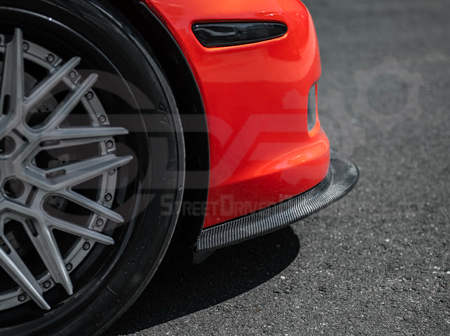 2005-2013 C6 Corvette - 427 /Grand Sport / Z06 / ZR1 | ZRA1 Style Front Splitter Lip Ground Effects (Carbon Fiber or Primer Black)
