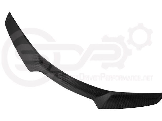 2023-Up CORVETTE C8 Z06 / E-RAY / ZR1 | Z06 FACTORY STYLE CARBON FIBER REAR SPOILER WING WITH 1.5 INCH EXTENDED WICKERBILL WINGLETS