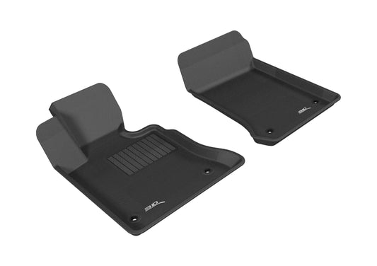 Black 3D MAXpider rubber floor mat for 2013-2015 Mercedes-Benz GLK-Class X204 first row, durable automotive interior accessory