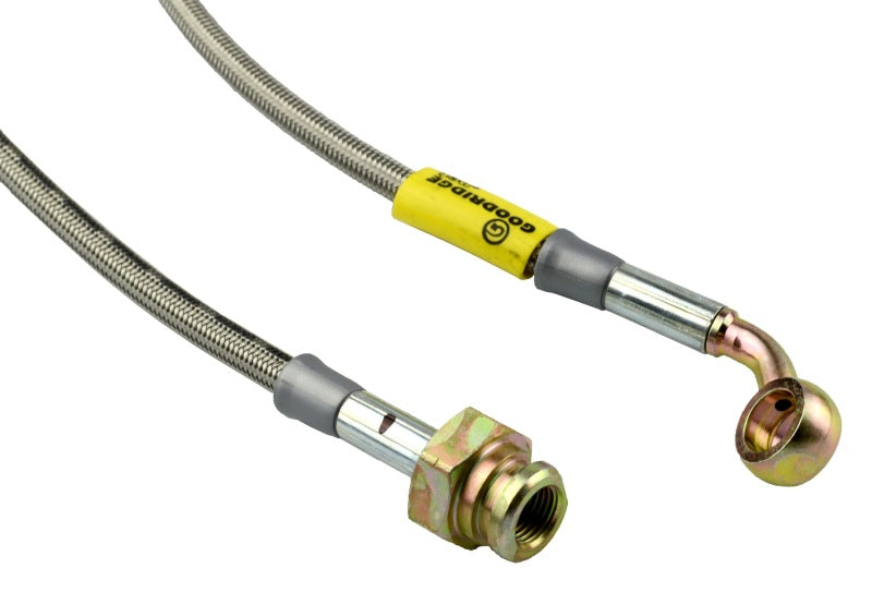 Goodridge stainless steel brake line kit for Chevrolet Camaro ZL1, showing durable brake hoses and fittings for enhanced performance.