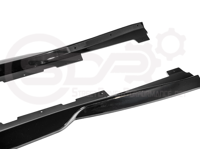 2016-2024 Camaro SS & 2019-2024 Chevrolet Camaro LT / LS / RS Models | SDP T6 Style GLOSSY BLACK Front Lip Splitter Side End Cap & Side Skirts Aero Kit