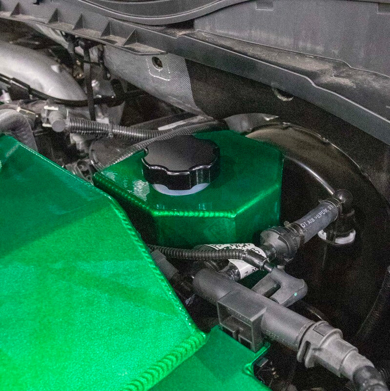 Wehrli 17-25 Power Stroke 6.7L brake master cylinder cover in flat black, designed for durability and vehicle performance.